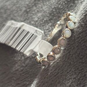 Gretchen’s Hallmark - Silver and Opal Band